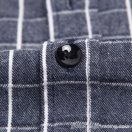 China Dark color 100% cotton flannel shirt Manufactory